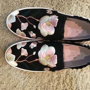 Kate Spade size 8.5 Leonie flower sneakers .